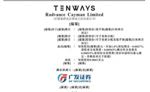 TENWAYS沖刺港交所：三年估值飆升6.73倍 41歲創(chuàng)始人梁霄凌掌控超四成表決權(quán)