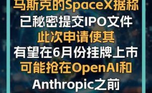 馬斯克旗下SpaceX被曝悄然完成IPO文件提交，資本市場或迎新動態(tài)