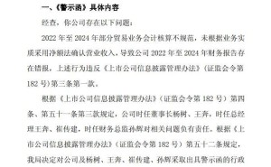 國網(wǎng)信通收入確認違規(guī)收警示函 現(xiàn)任董事長及多名前高管被“點名”
